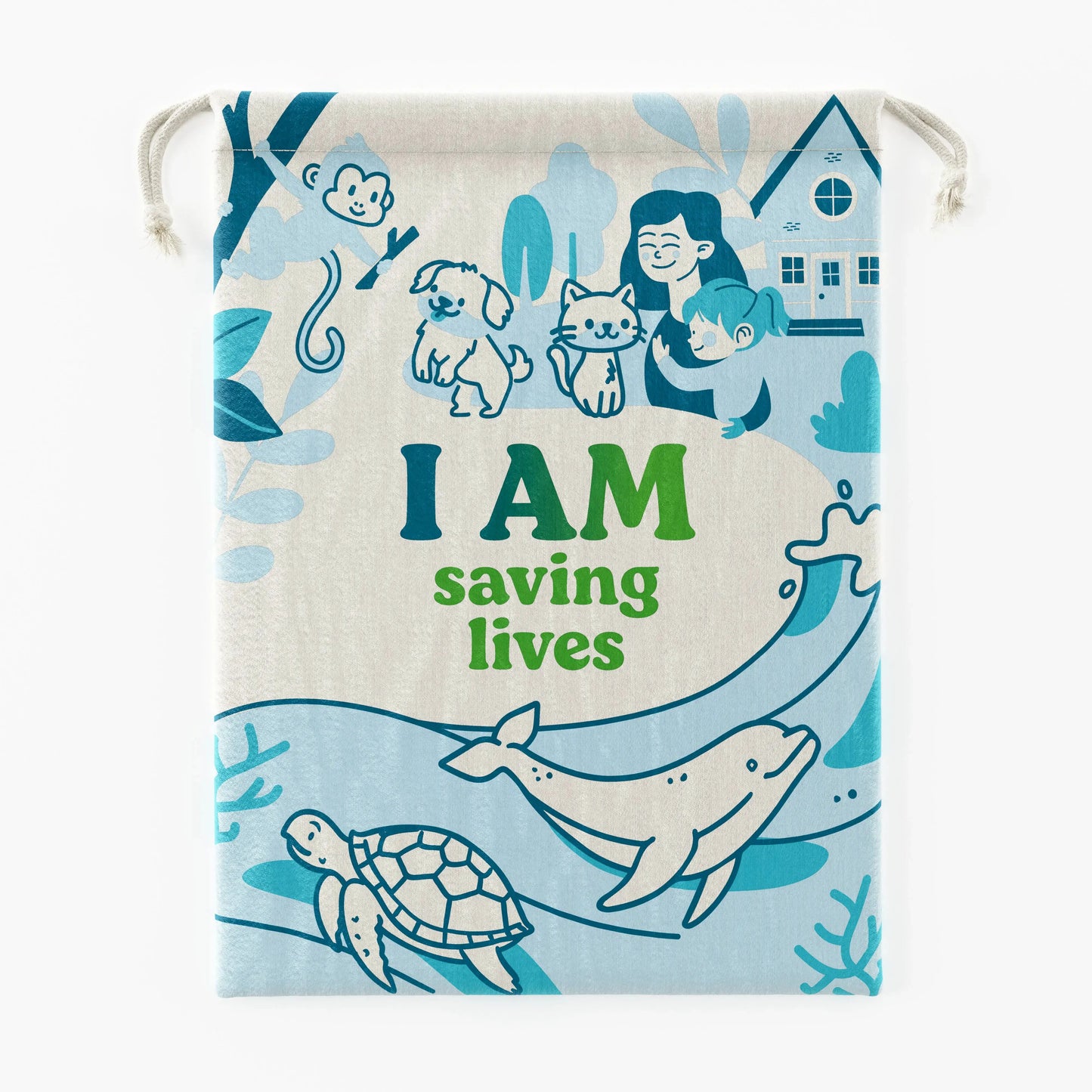 'Saving Lives' Wäschesack für unterwegs Mother's Earth NL