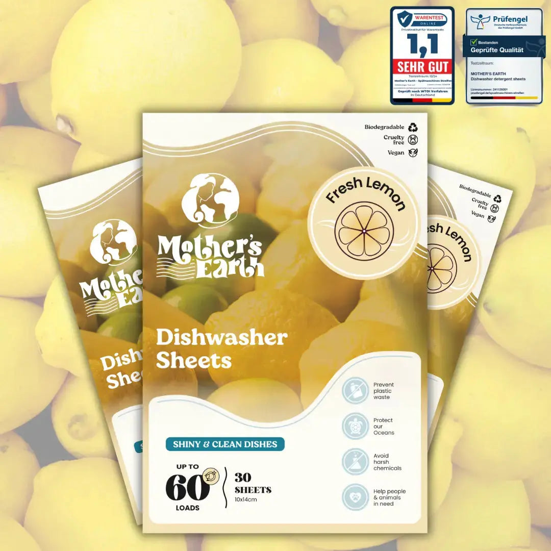 Umweltfreundliche Spülmaschinen-Blätter Mother's Earth NL