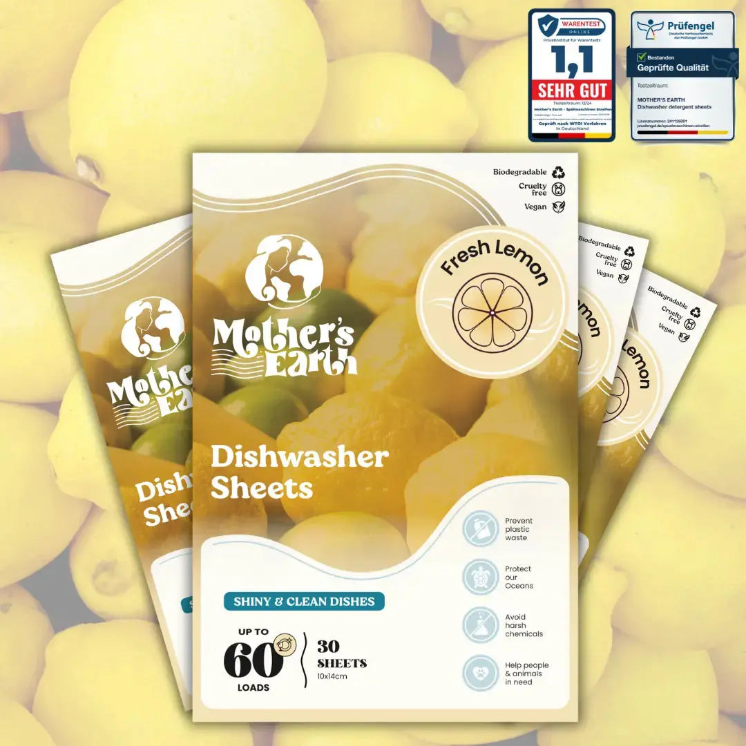 Umweltfreundliche Spülmaschinen-Blätter Mother's Earth NL