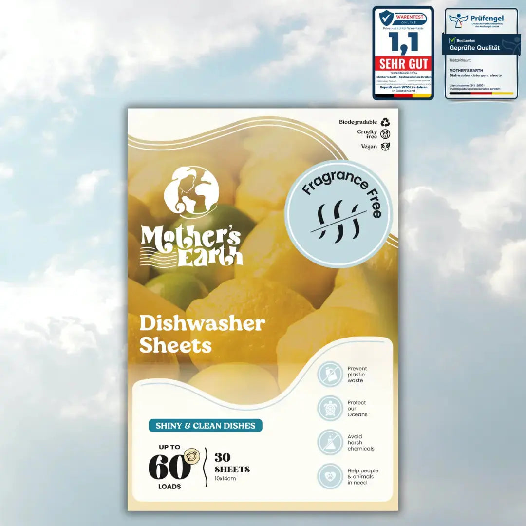 Umweltfreundliche Spülmaschinen-Blätter Mother's Earth NL