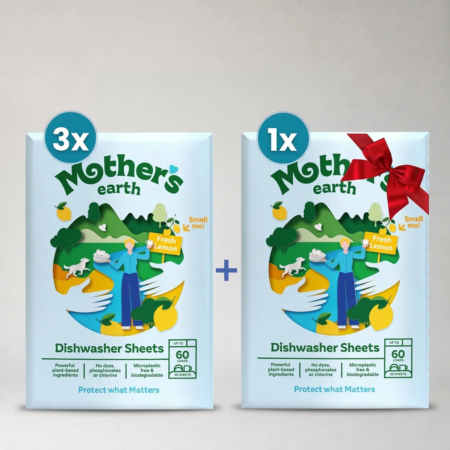 Umweltfreundliche Spülmaschinen-Blätter Mother's Earth