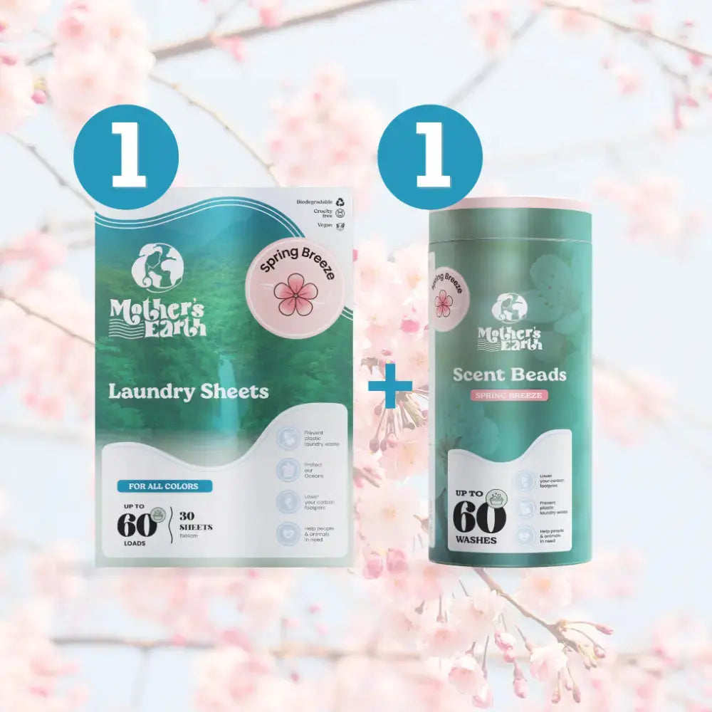 Umweltfreundliche Waschmittel-Blätter + Duftperlen Vorteilspaket Mother's Earth