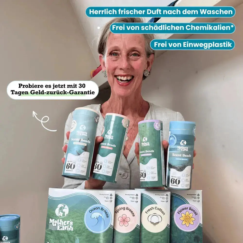 Umweltfreundliche Waschmittel-Blätter + Duftperlen Vorteilspaket Mother's Earth