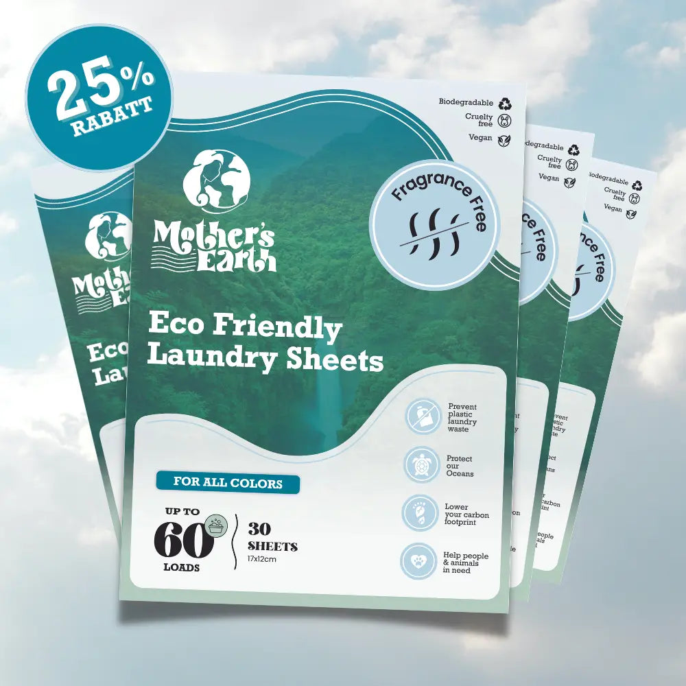 Umweltfreundliche Waschmittel-Streifen Abbo | 240 Waschgänge Mother's Earth