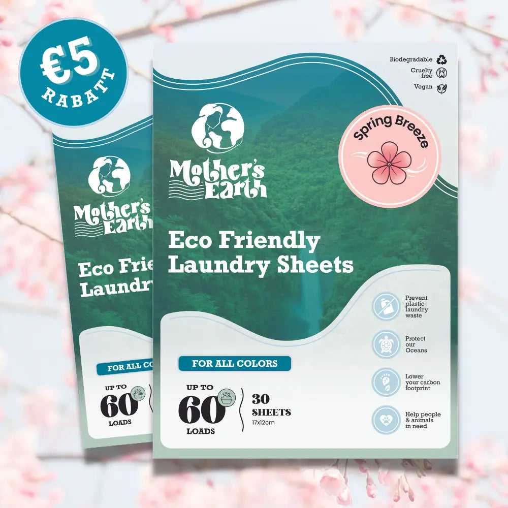 Umweltfreundliche Waschmittel-Streifen | 120 Waschgänge Mother's Earth