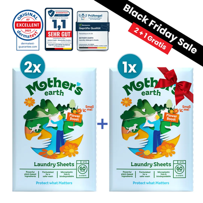 Umweltfreundliche Waschmittel-Blätter