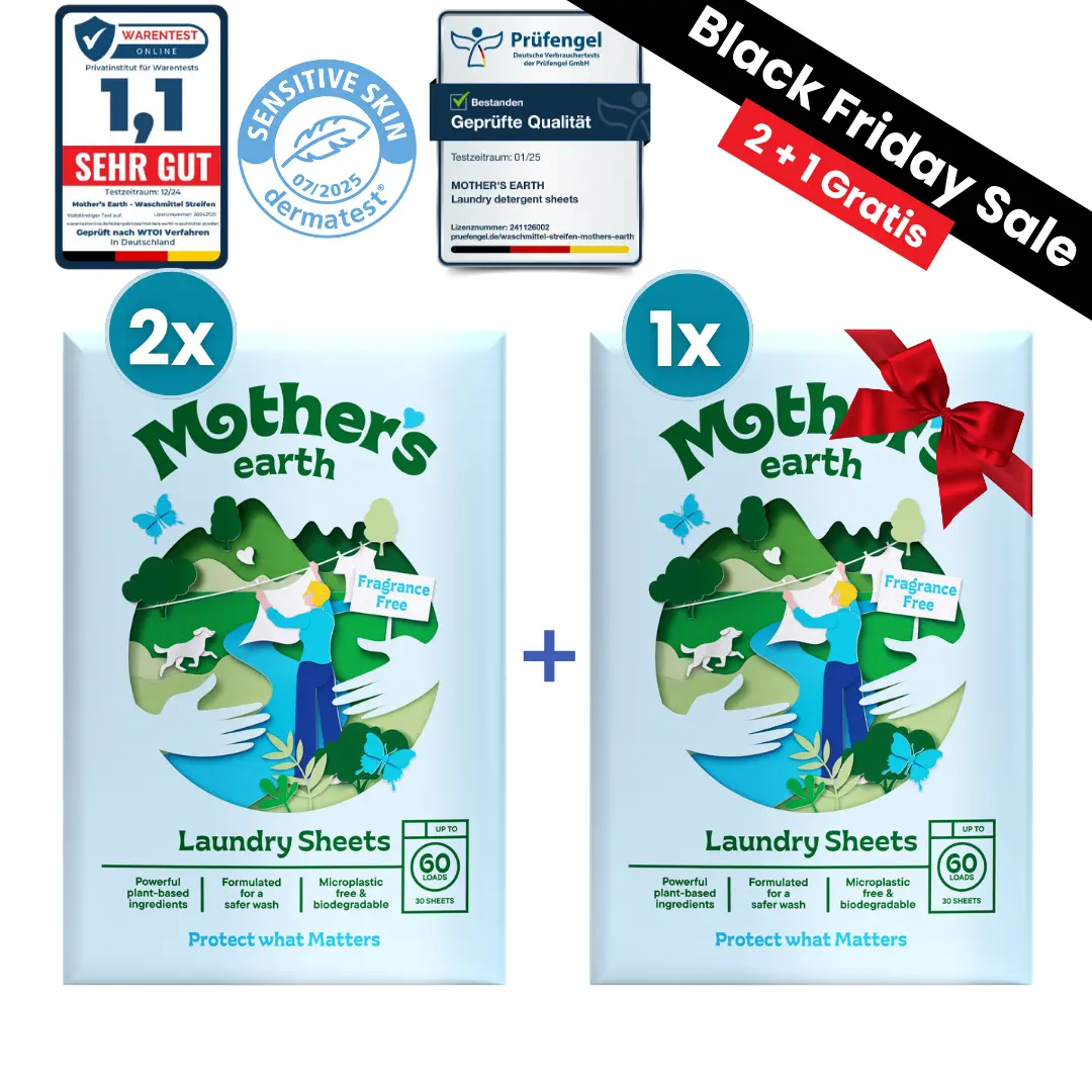 Umweltfreundliche Waschmittel-Blätter