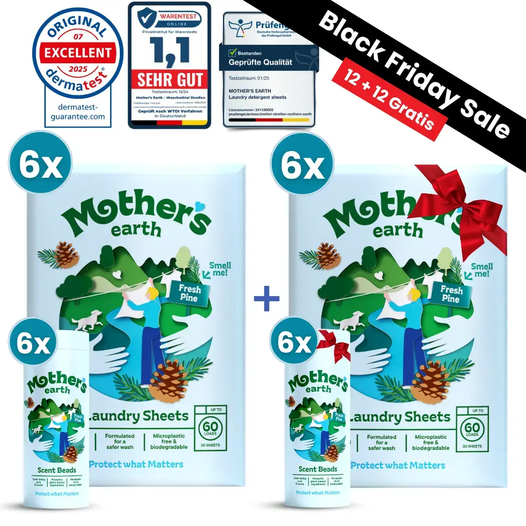 Umweltfreundliche Waschmittel-Blätter + Duftperlen Vorteilspaket