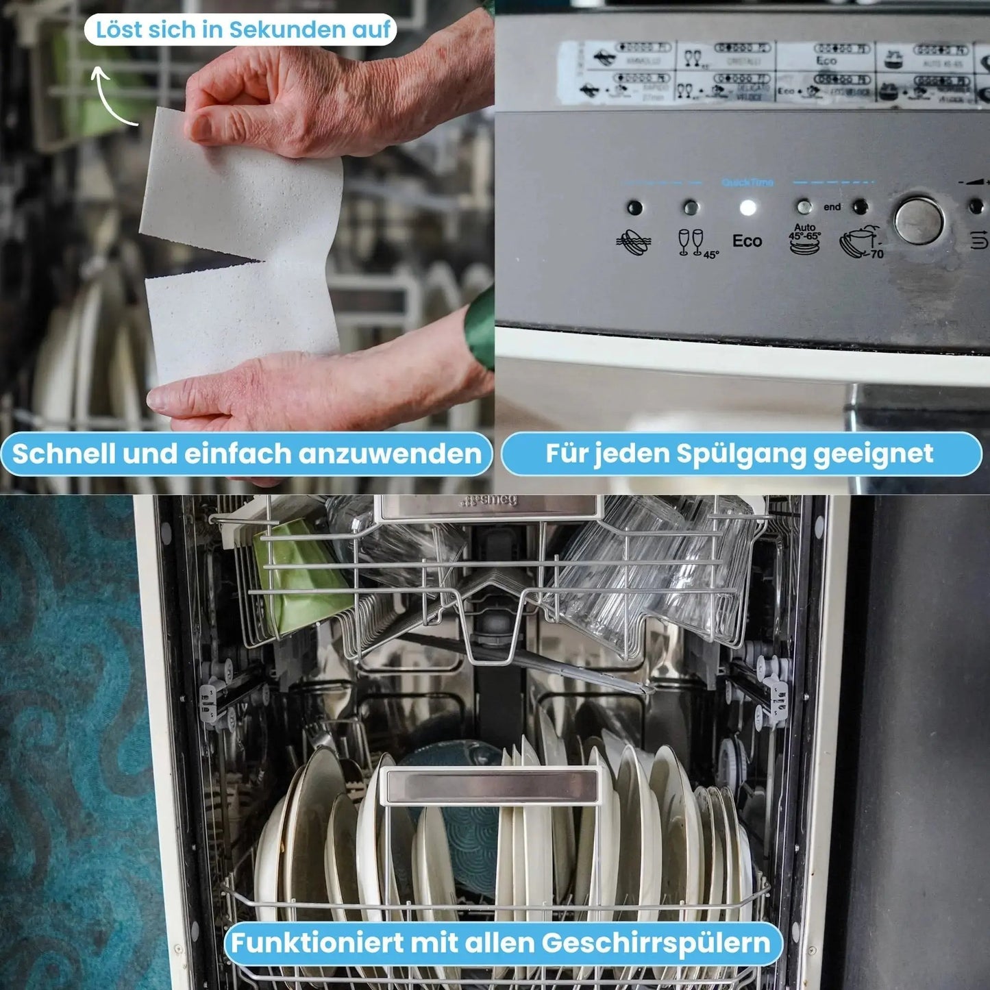 Umweltfreundliche Spülmaschinen-Blätter