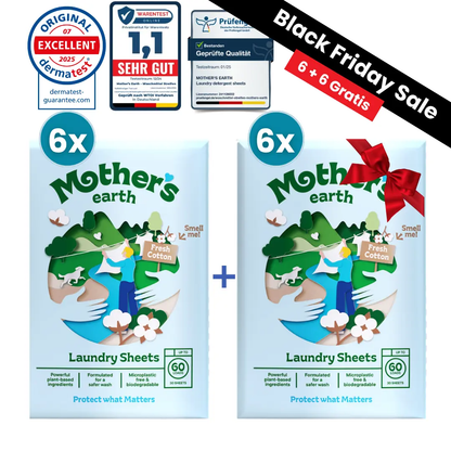 Umweltfreundliche Waschmittel-Blätter