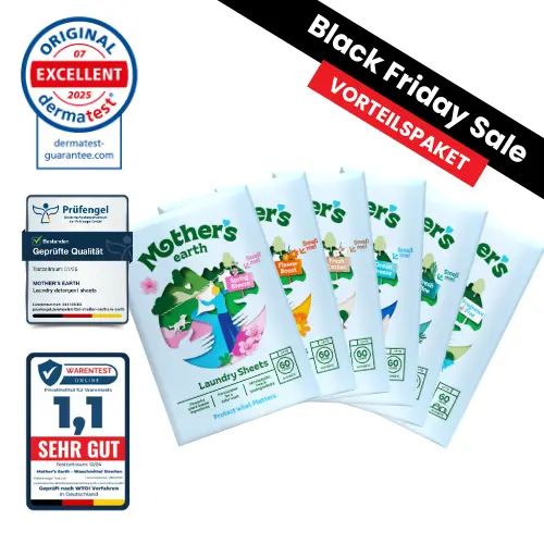 Umweltfreundliche Waschmittel-Blätter