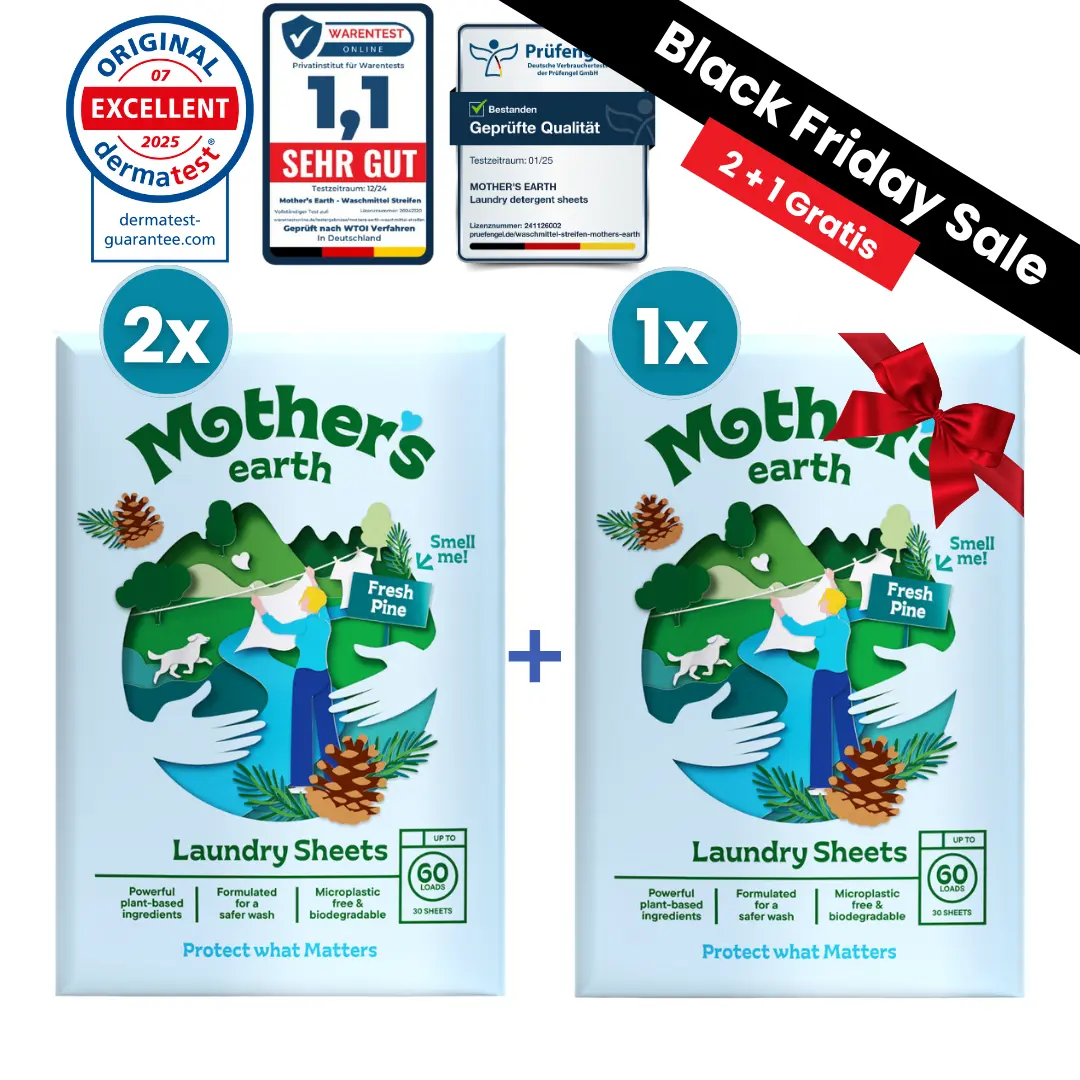 Umweltfreundliche Waschmittel-Blätter