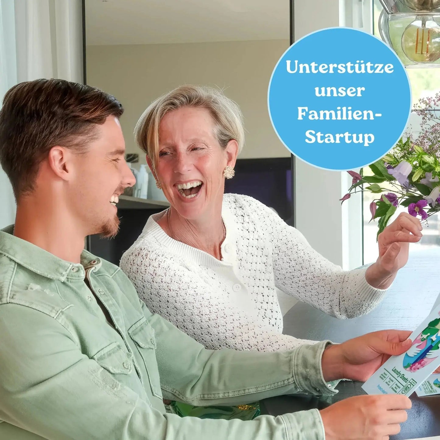 Umweltfreundliche Waschmittel-Blätter