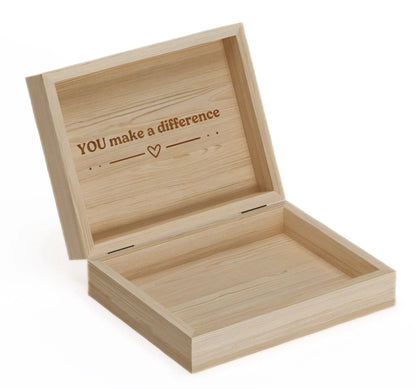 Hölzerne 'Make A Difference' Aufbewahrungsbox Mother's Earth DACH
