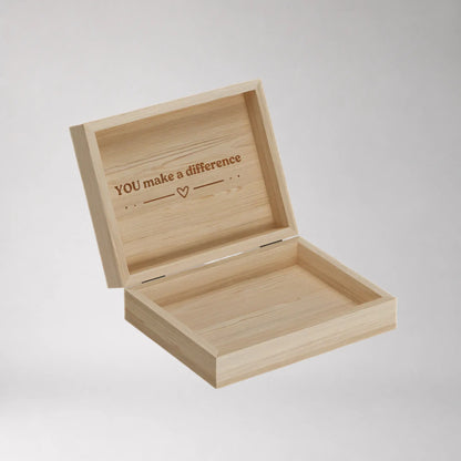 Hölzerne 'Make A Difference' Aufbewahrungsbox Mother's Earth NL