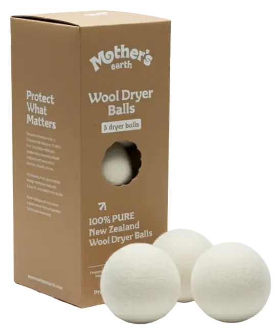 Trocknerbälle – 100 % Neuseeland-Wolle Mother's Earth DACH