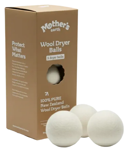 Trocknerbälle – 100 % Neuseeland-Wolle Mother's Earth DACH