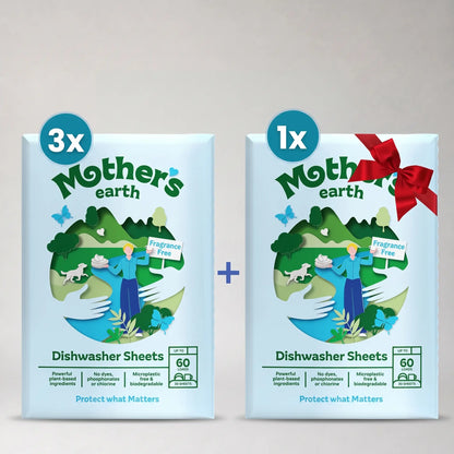Umweltfreundliche Spülmaschinen-Blätter Mother's Earth