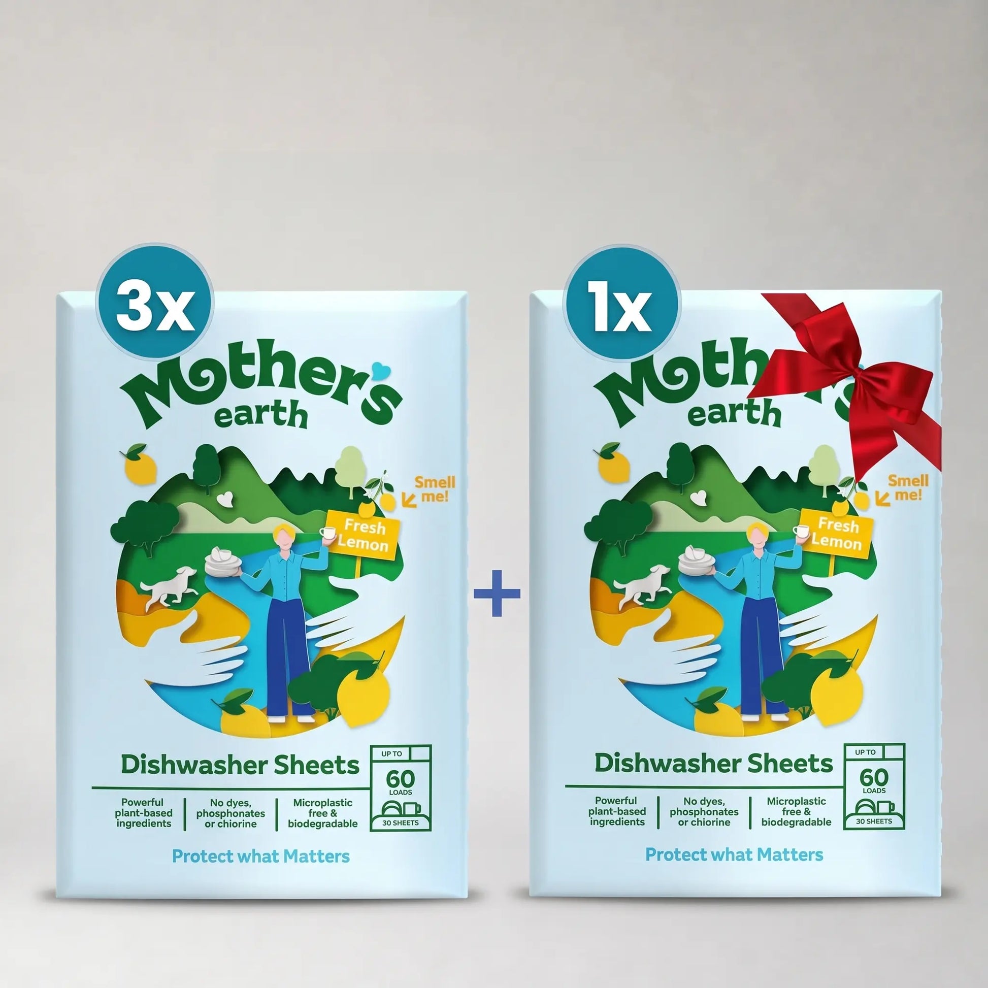 Umweltfreundliche Spülmaschinen-Blätter Mother's Earth