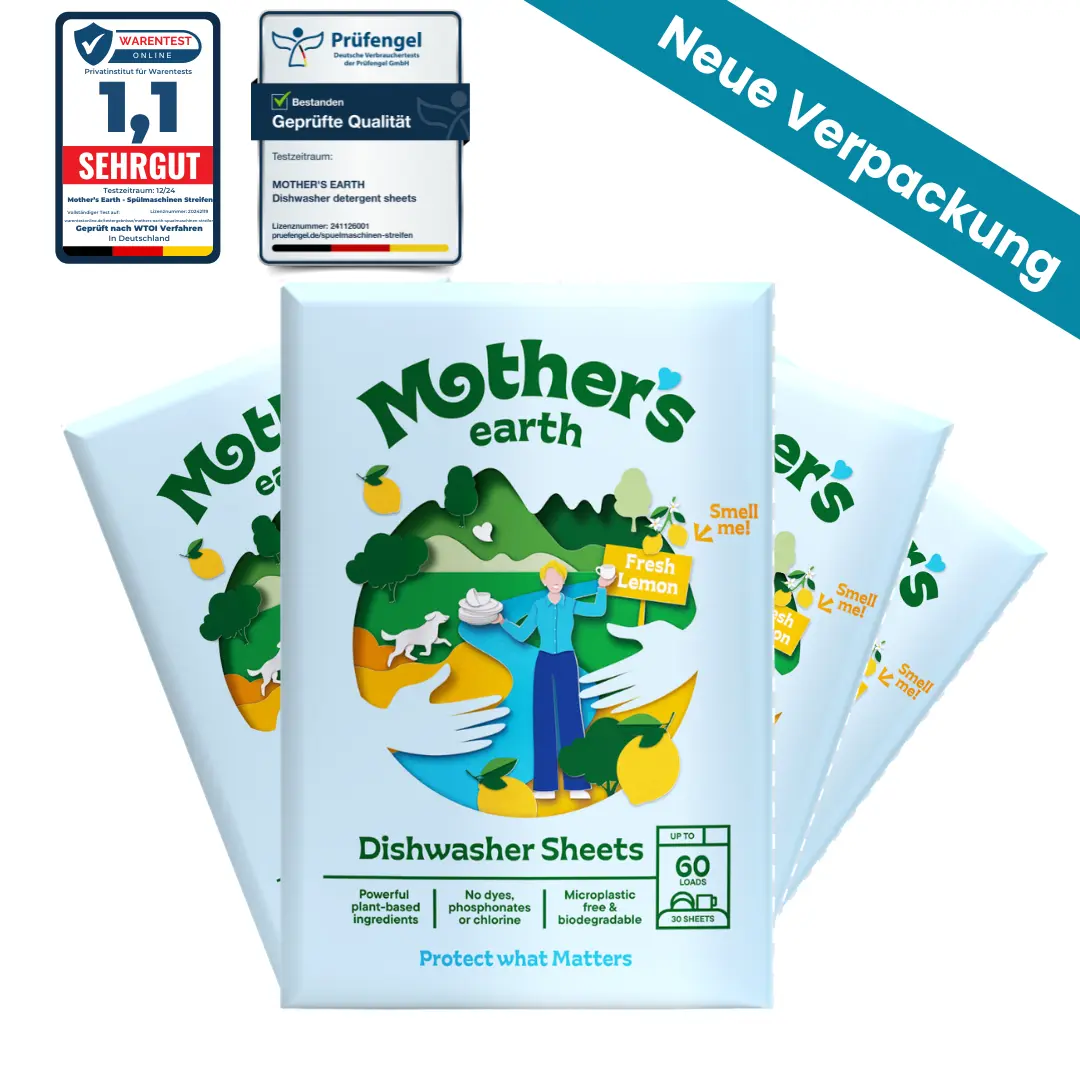 Umweltfreundliche Spülmaschinen-Blätter Mother's Earth NL