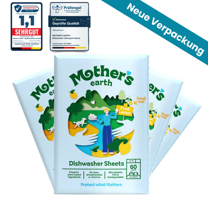 Umweltfreundliche Spülmaschinen-Blätter Mother's Earth NL