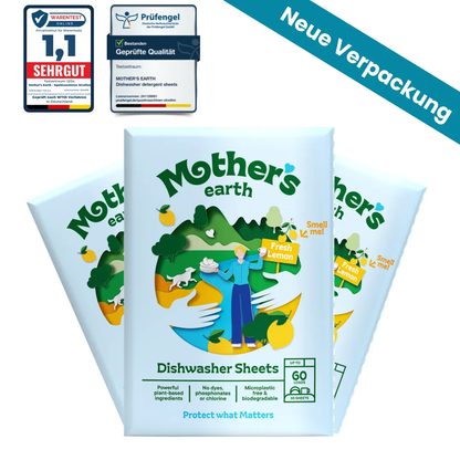 Umweltfreundliche Spülmaschinen-Blätter Mother's Earth NL