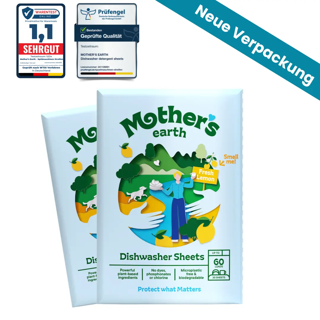 Umweltfreundliche Spülmaschinen-Blätter Mother's Earth NL