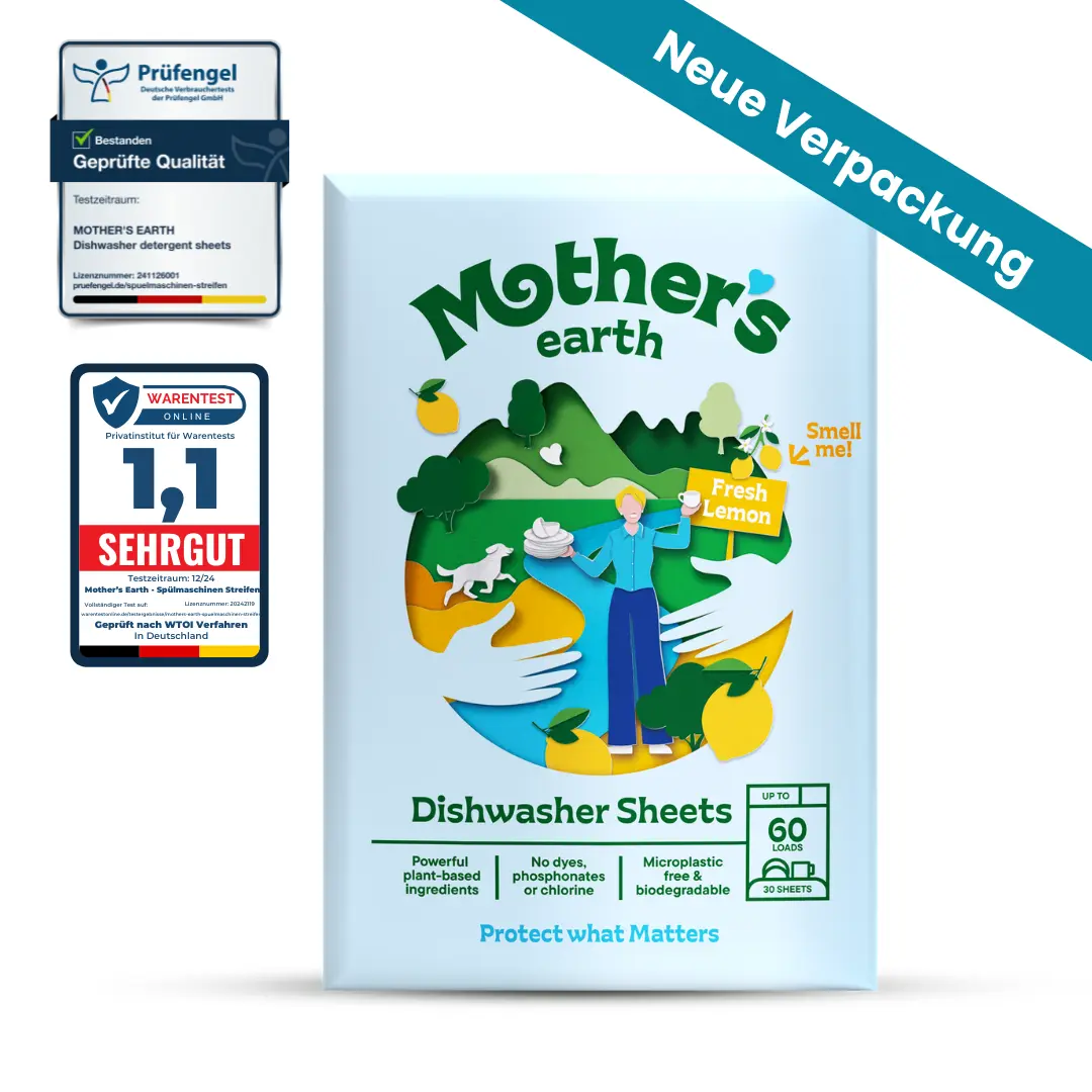 Umweltfreundliche Spülmaschinen-Blätter Mother's Earth NL