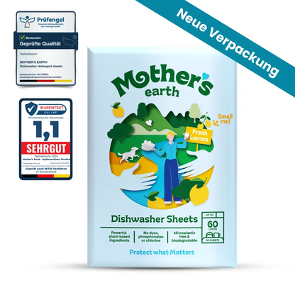 Umweltfreundliche Spülmaschinen-Blätter Mother's Earth NL