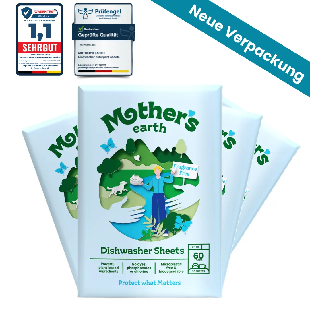 Umweltfreundliche Spülmaschinen-Blätter Mother's Earth NL