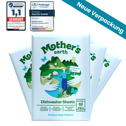 Umweltfreundliche Spülmaschinen-Blätter Mother's Earth NL