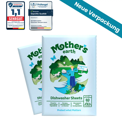 Umweltfreundliche Spülmaschinen-Blätter Mother's Earth NL