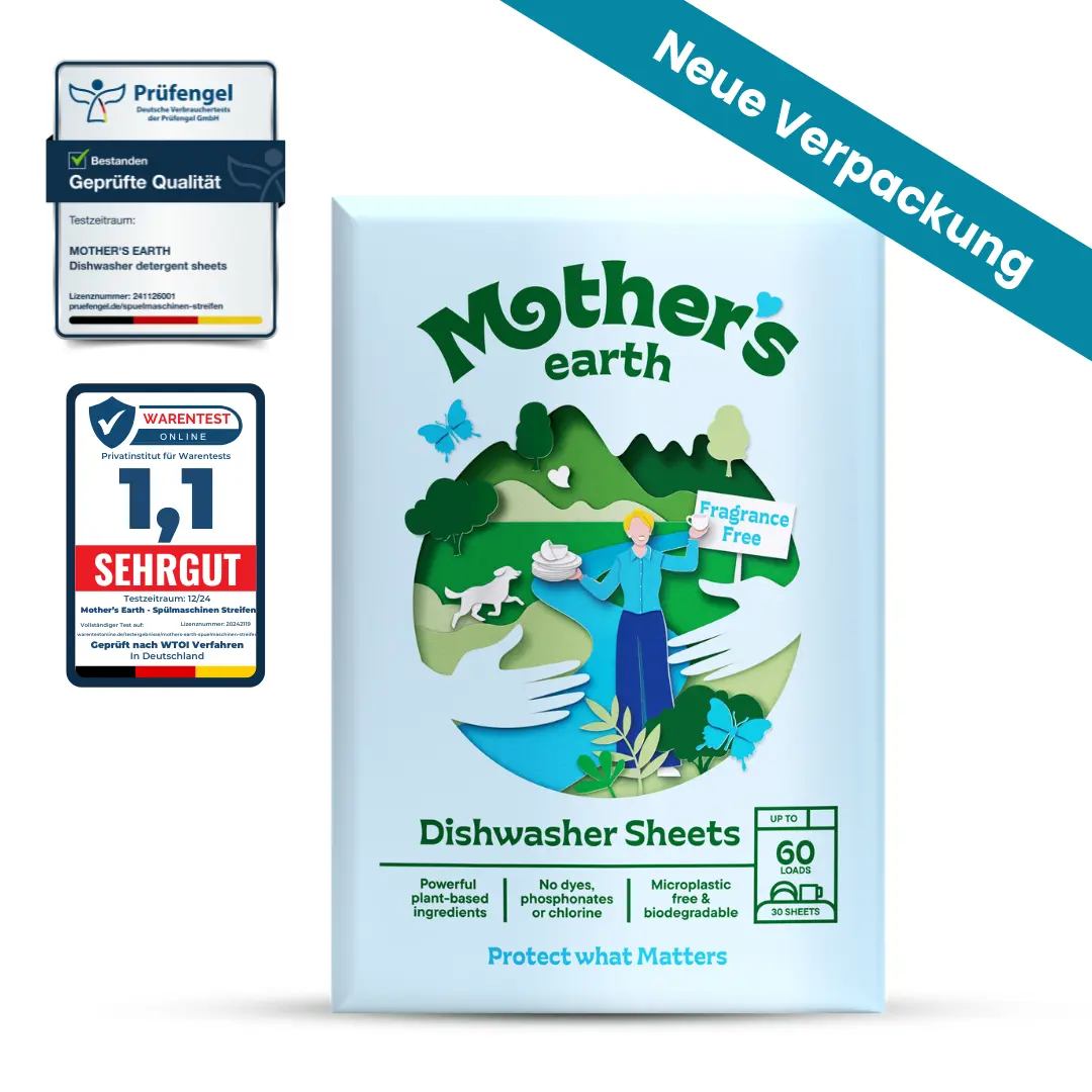 Umweltfreundliche Spülmaschinen-Blätter Mother's Earth NL