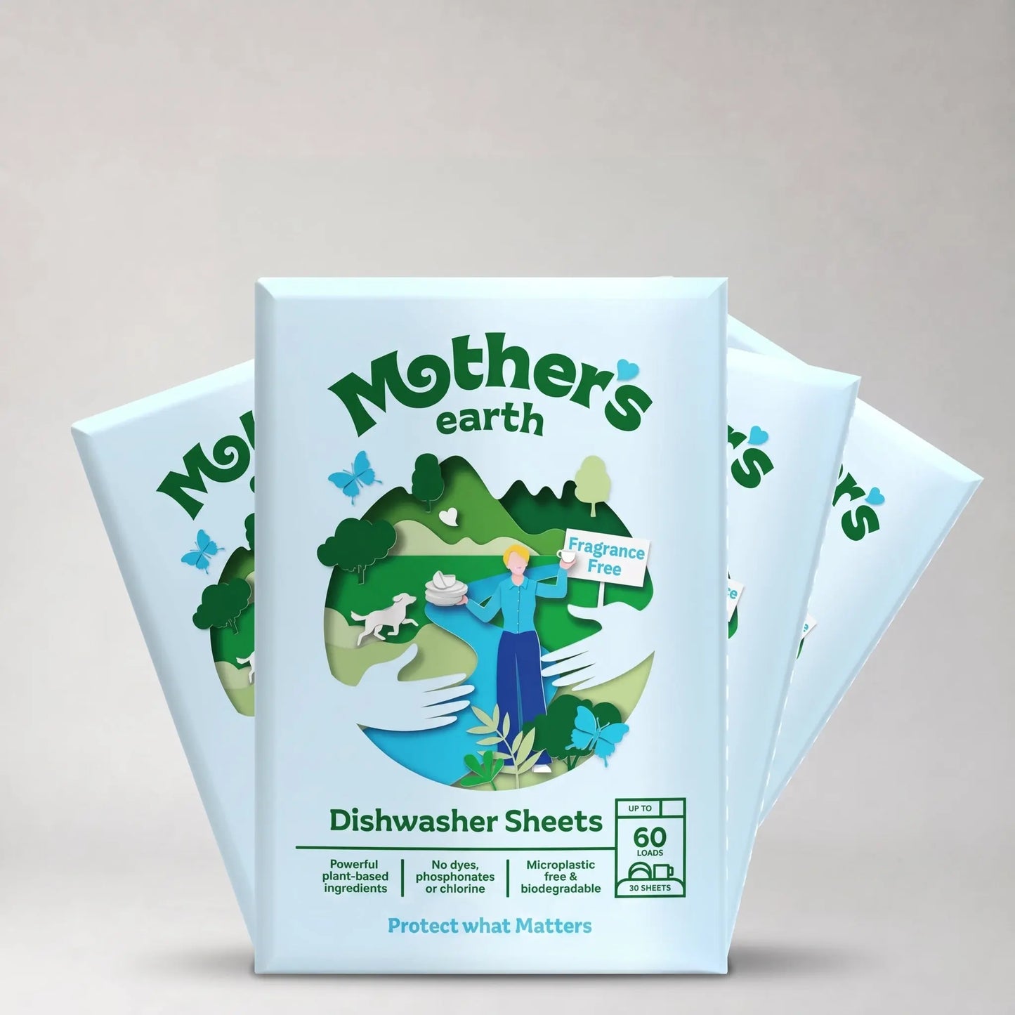 Umweltfreundliche Spülmaschinen-Blätter Mother's Earth NL