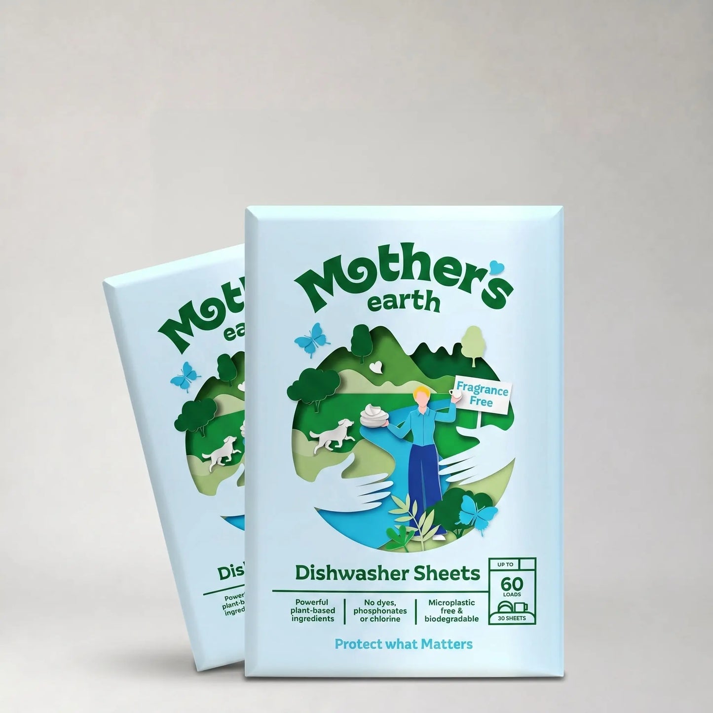 Umweltfreundliche Spülmaschinen-Blätter Mother's Earth NL