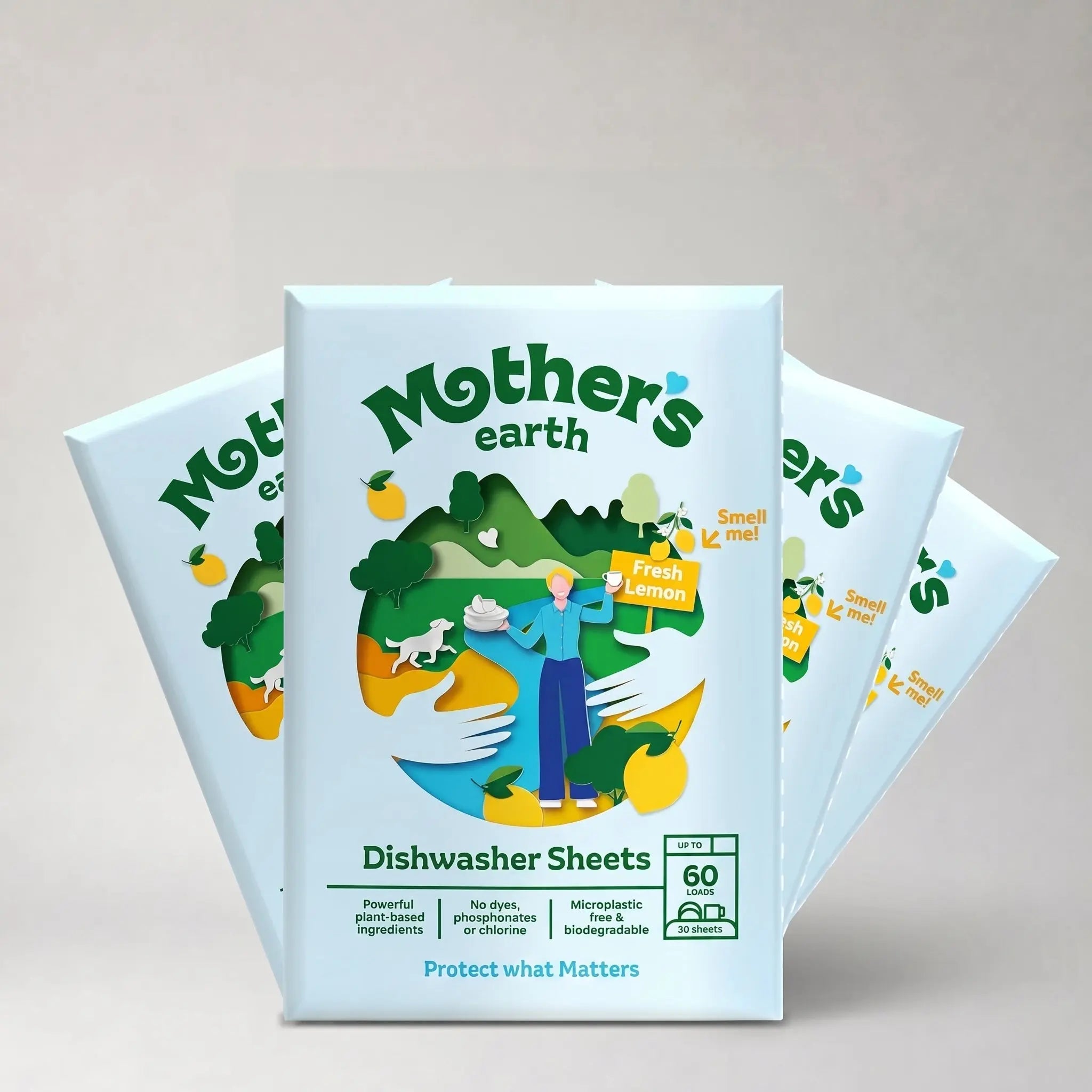 Umweltfreundliche Spülmaschinen-Blätter Mother's Earth NL