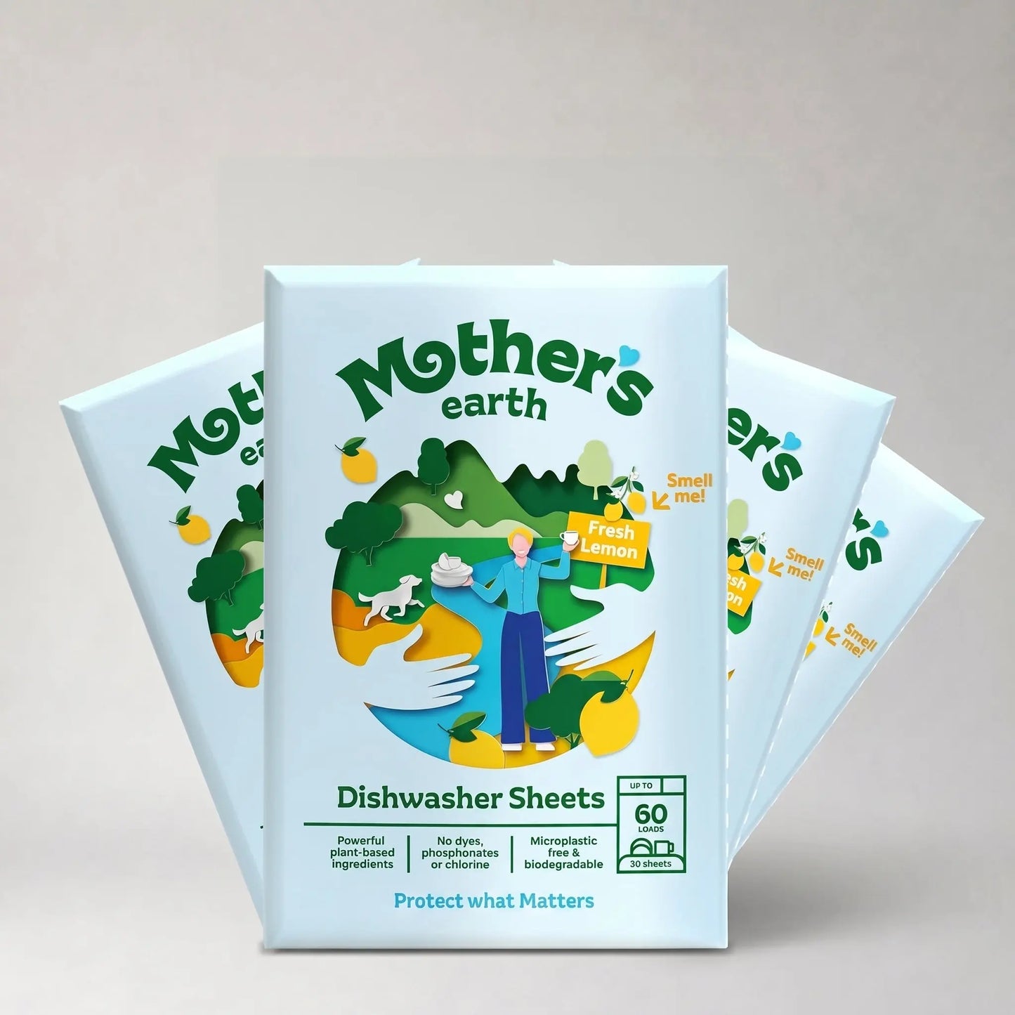Umweltfreundliche Spülmaschinen-Blätter Mother's Earth NL