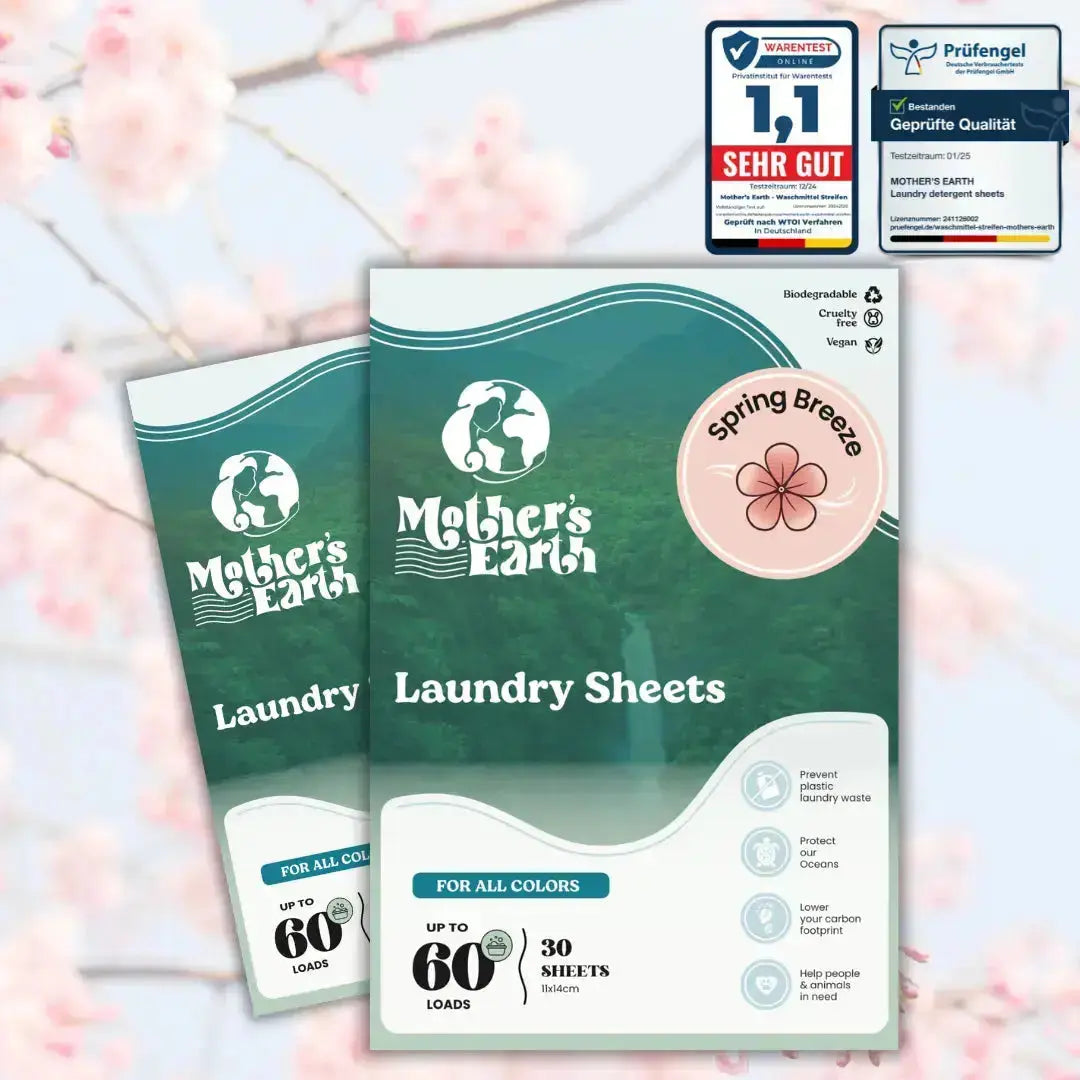Umweltfreundliche Waschmittel-Blätter Mother's Earth