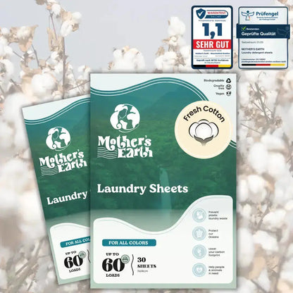 Umweltfreundliche Waschmittel-Blätter Mother's Earth