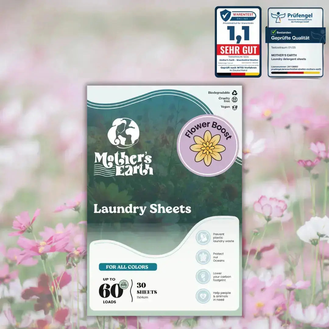 Umweltfreundliche Waschmittel-Blätter Mother's Earth