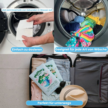 Umweltfreundliche Waschmittel-Blätter Mother's Earth