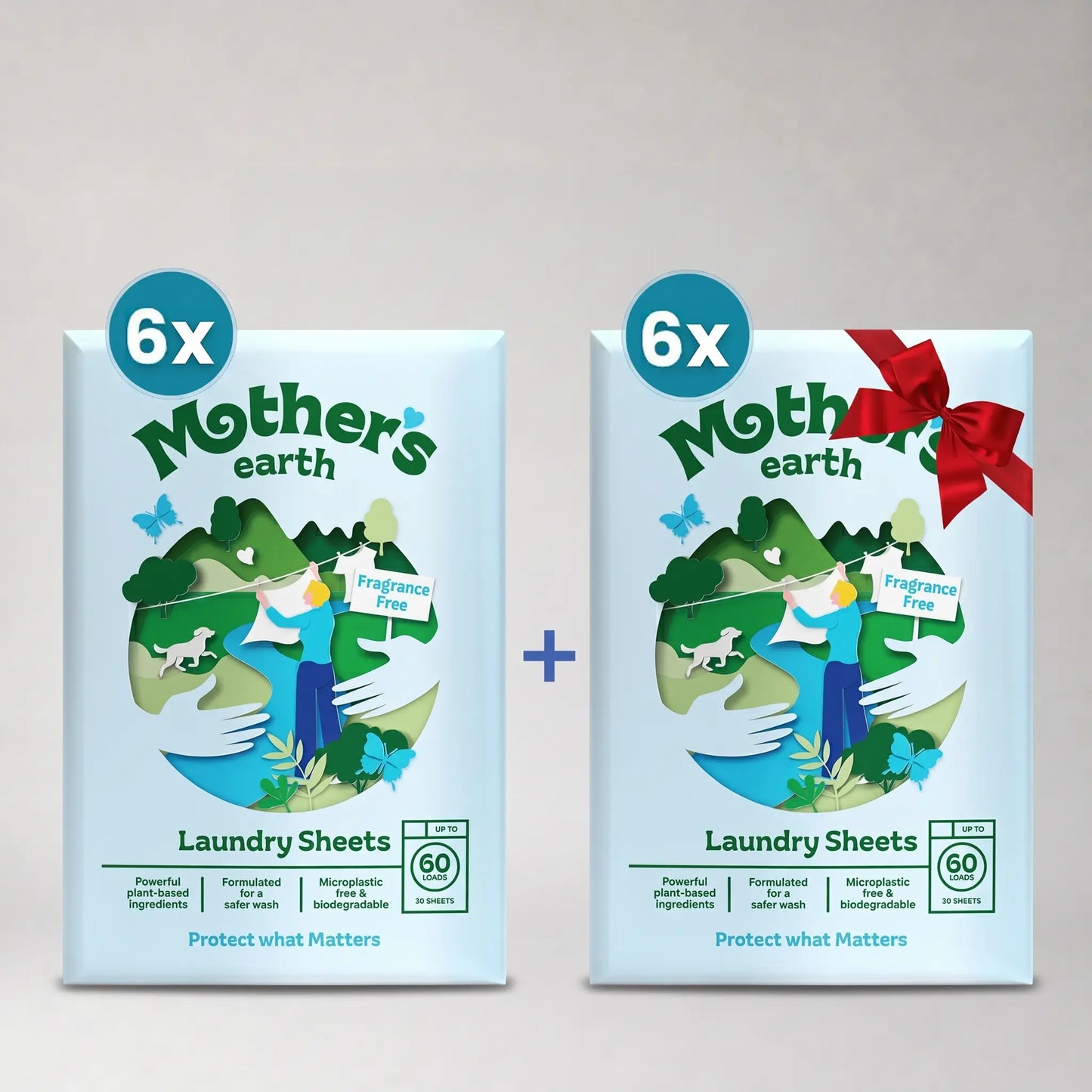 Umweltfreundliche Waschmittel-Blätter Mother's Earth