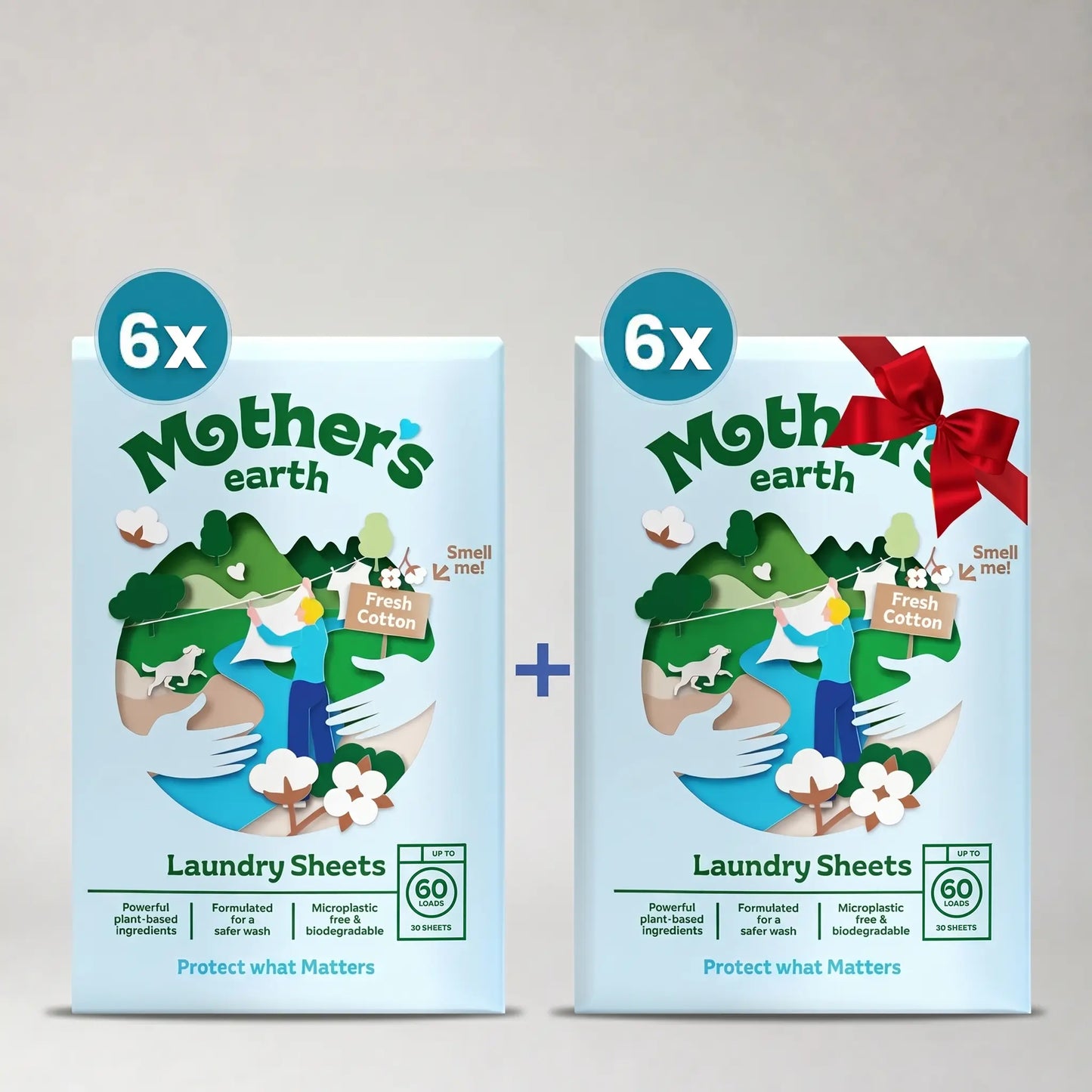 Umweltfreundliche Waschmittel-Blätter Mother's Earth