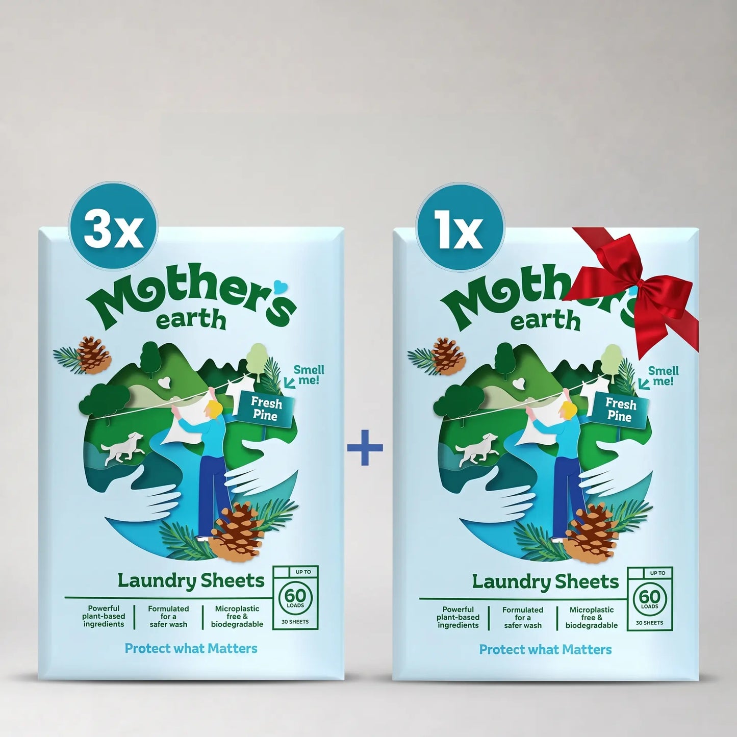 Umweltfreundliche Waschmittel-Blätter Mother's Earth