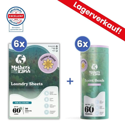 Umweltfreundliche Waschmittel-Blätter + Duftperlen Vorteilspaket (Stock Clearance Sale) Mother's Earth