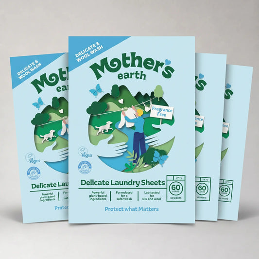 Umweltfreundliche Waschmittel-Blätter - für Seide & Wolle Mother's Earth DACH