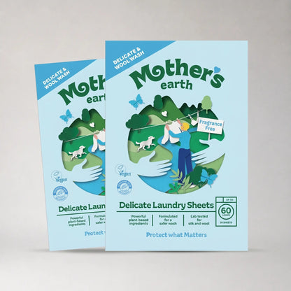 Umweltfreundliche Waschmittel-Blätter - für Seide & Wolle Mother's Earth DACH