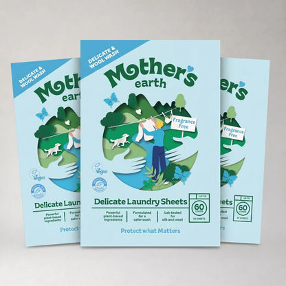 Umweltfreundliche Waschmittel-Blätter - für Seide & Wolle Mother's Earth DACH
