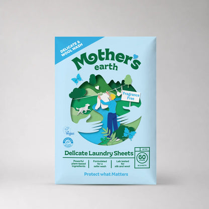 Umweltfreundliche Waschmittel-Blätter - für Seide & Wolle Mother's Earth DACH