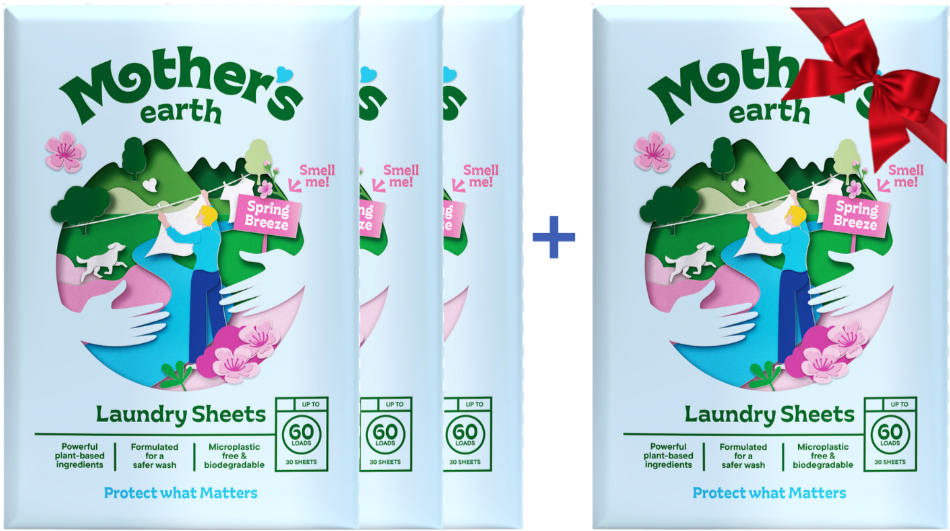 Umweltfreundliche Waschmittel-Blätter Mother's Earth